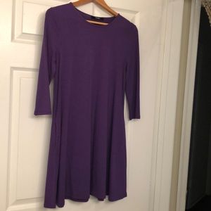 Purple T shirt dress